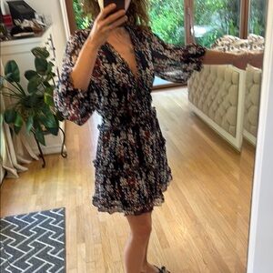 Floral V-Neck Dress